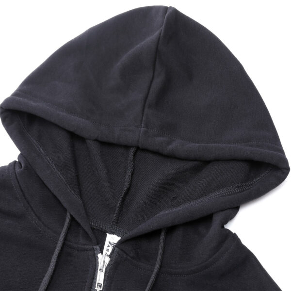 cropped zip up hoodies black